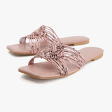 Monochrome Lattice Pink Slides