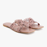 Monochrome Lattice Pink Slides
