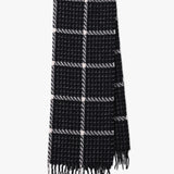 Soft Check Fringed Scarf