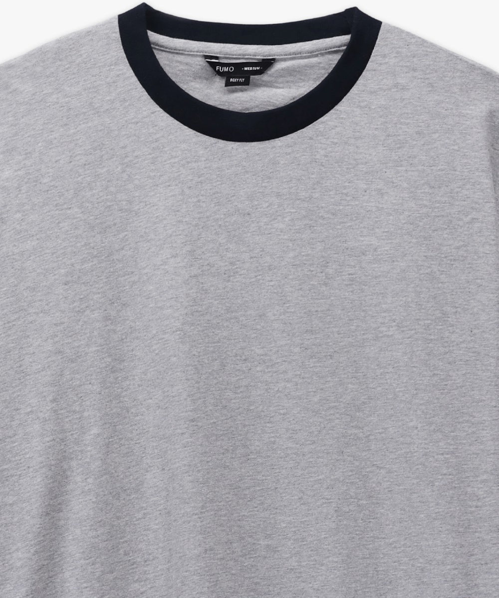 Basic Contrast Rib T-Shirt