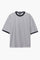Basic Contrast Rib T-Shirt