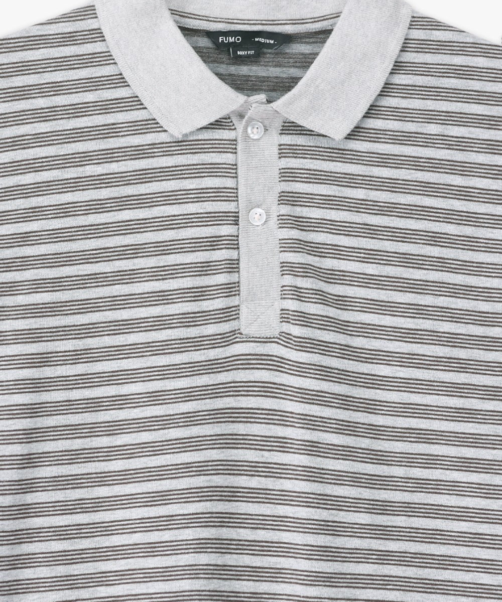 Basic Striped Polo Shirt with Easy Weekend Smart Polish