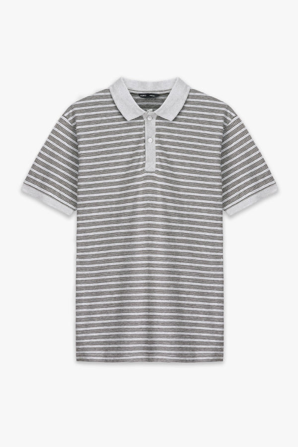 Basic Striped Polo