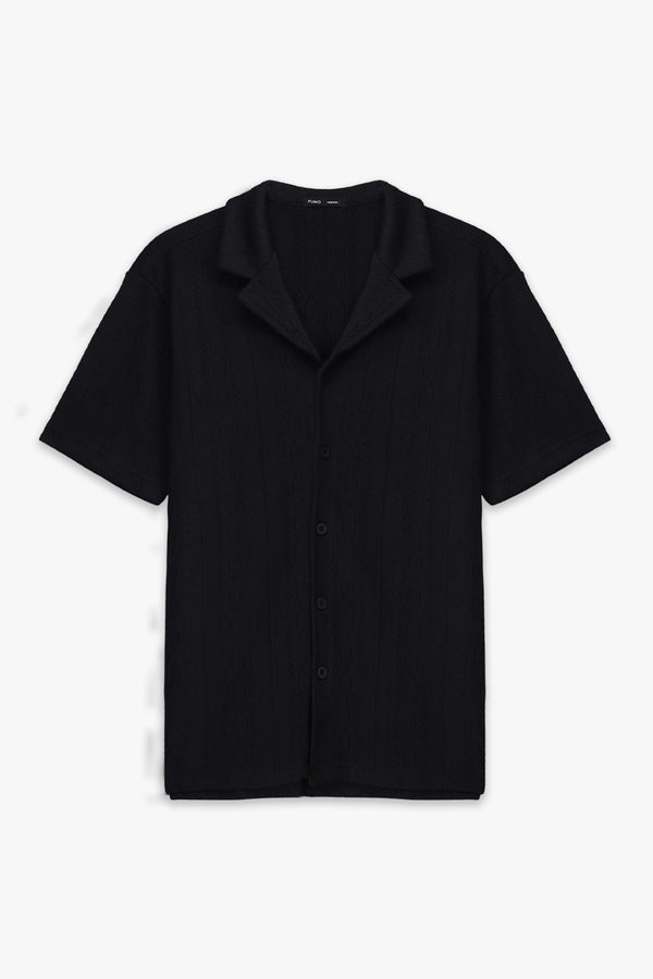 Knitted Resort Collar Shirt