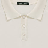 Knitted Polo Shirt with Smooth Finish for Smart Looks