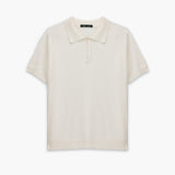 Knitted Polo Shirt with Smooth Finish for Smart Looks