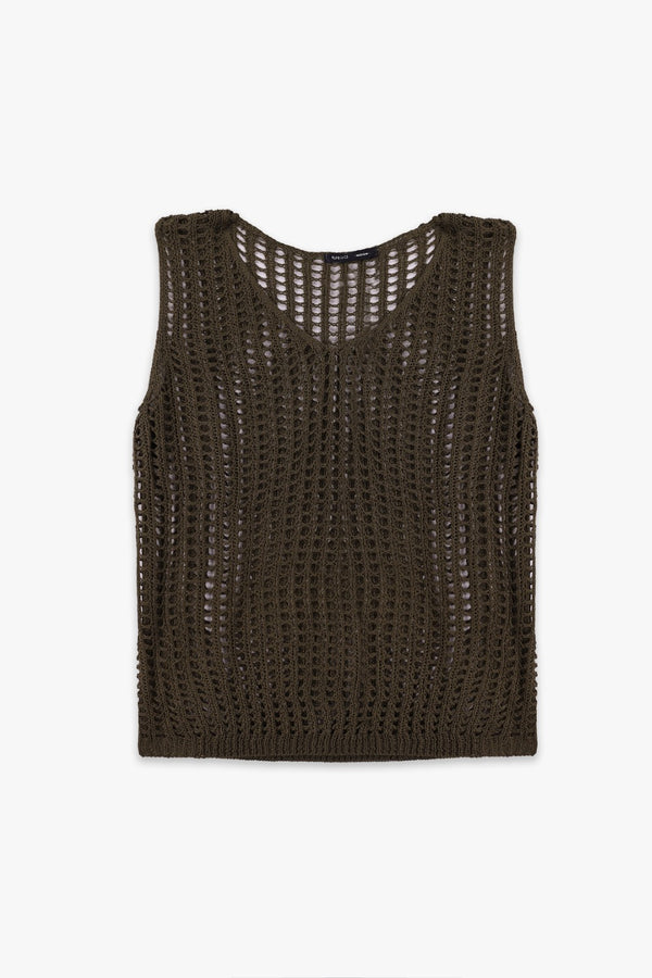 Sleeveless Crochet Top