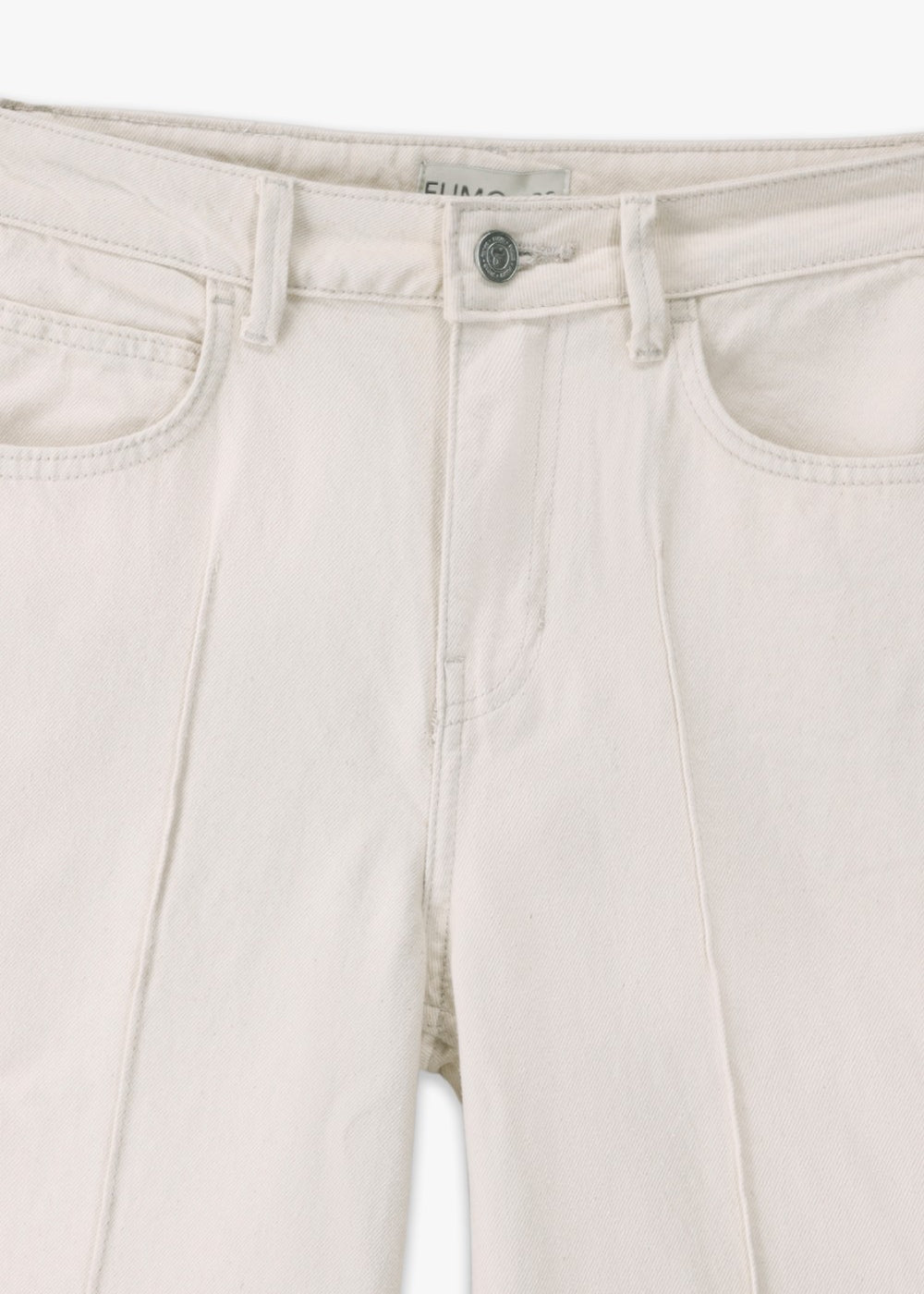 White Wide-Leg Jeans