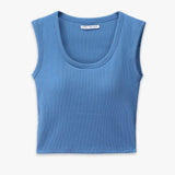 Ribbed Padded Tank Top
