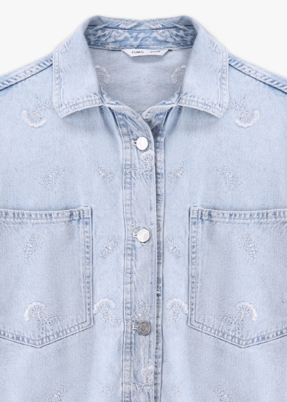 Dusty Rose Embroidered Shacket