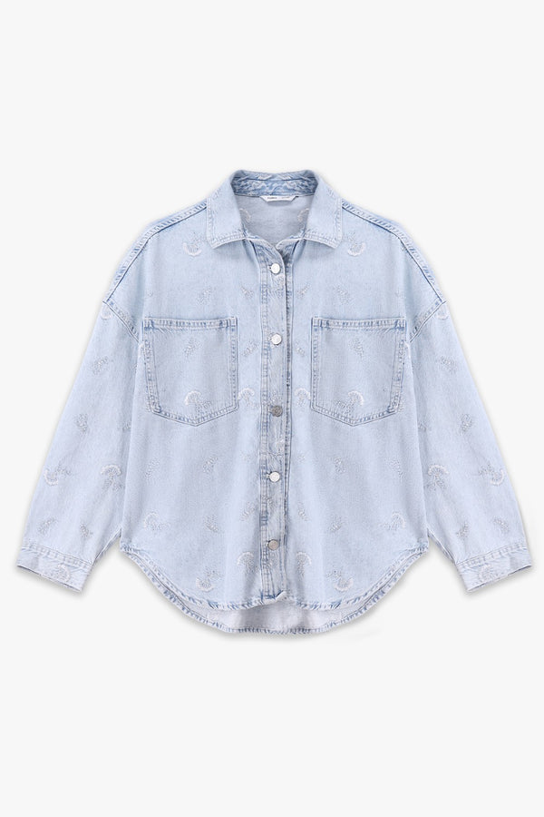 Embroidered Shacket