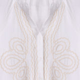 Embroidered Linen Top