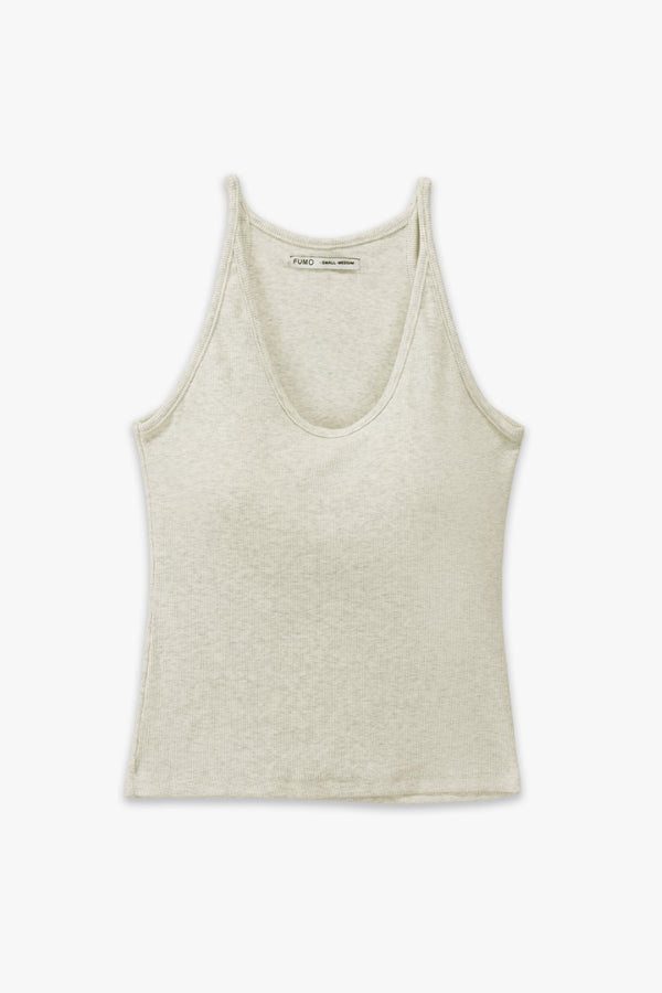 Ribbed Padded Tank Top