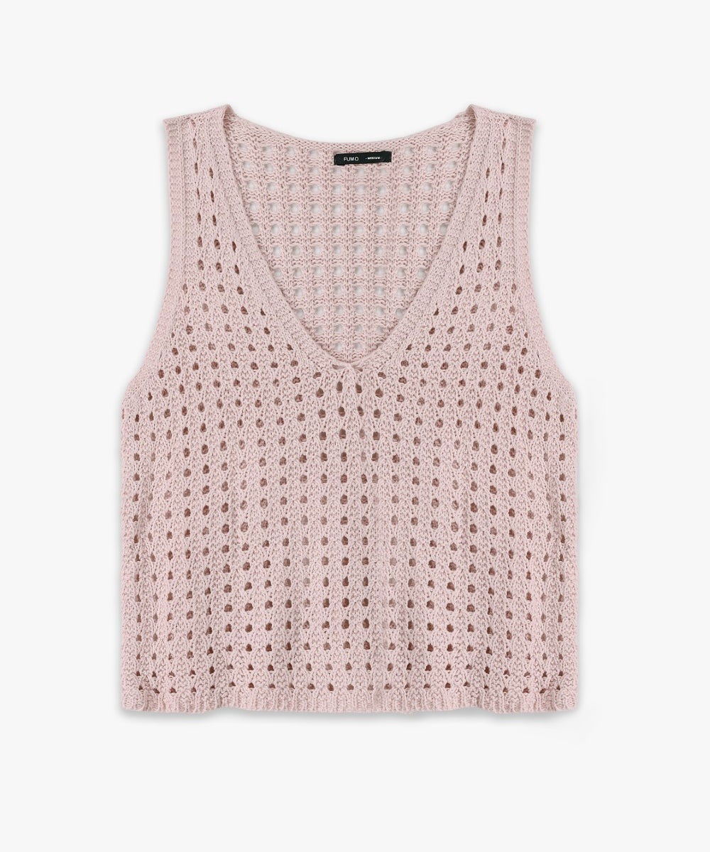 Sleeveless Crochet Top