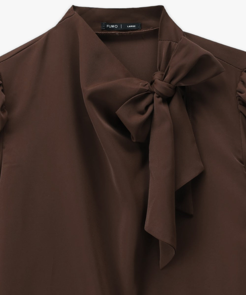Asymmetric Bow Detail Blouse