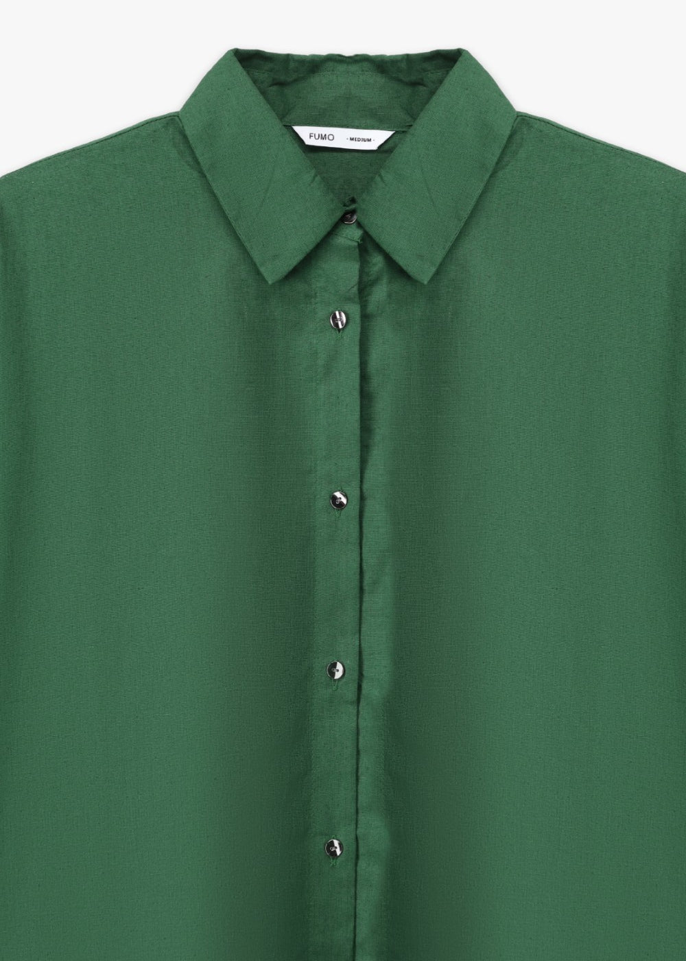 Dark Green Linen Shirt