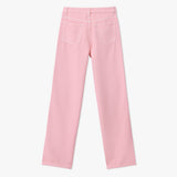 Speckled Wide-Leg Denim Jeans
