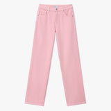 Speckled Wide-Leg Denim Jeans