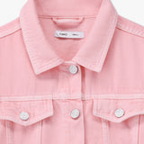 Speckled Denim Crop Jacket