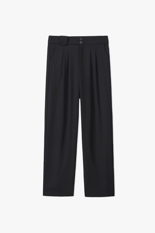 Formal Pants With Scarf Belt Detail