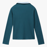 Two-Tone Ribbed Top