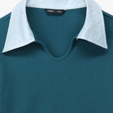 Two-Tone Ribbed Top