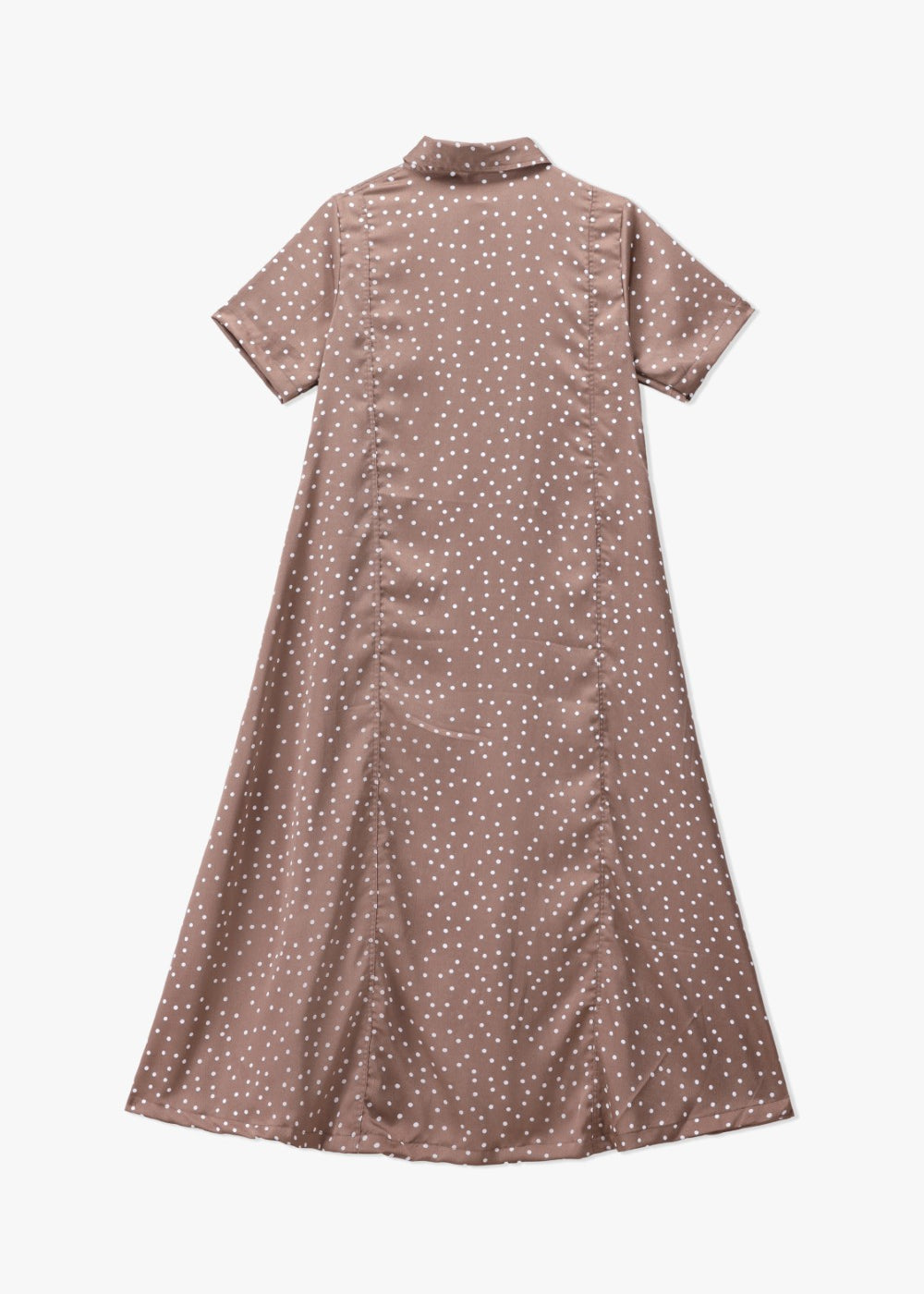 Polka Dot Shirt Dress with Easy Shape for Day Plans