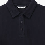 Textured Polo Co-ord Top