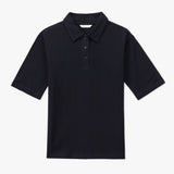 Textured Polo Co-ord Top