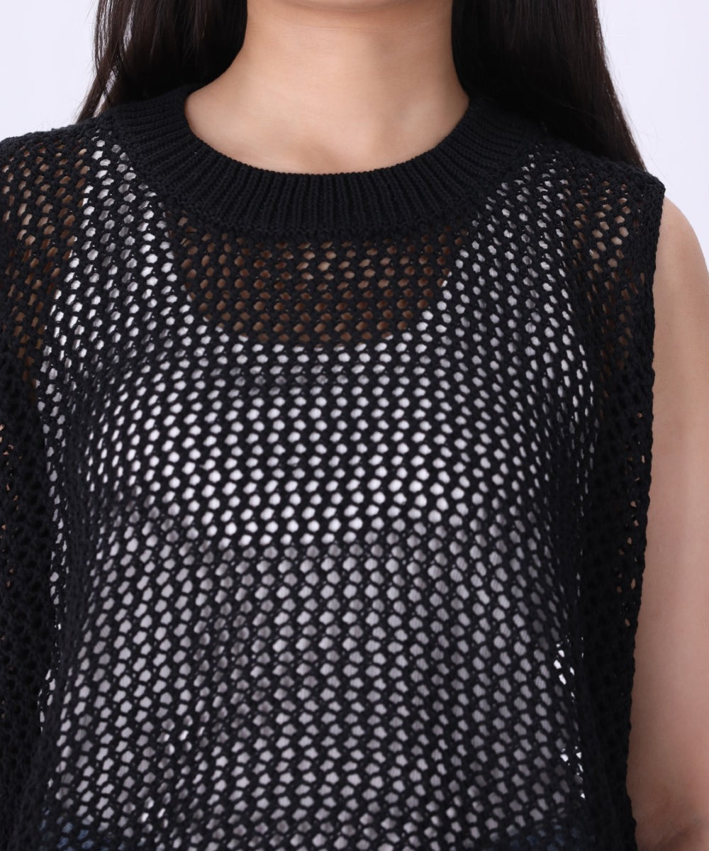 Sleeveless Crochet Top
