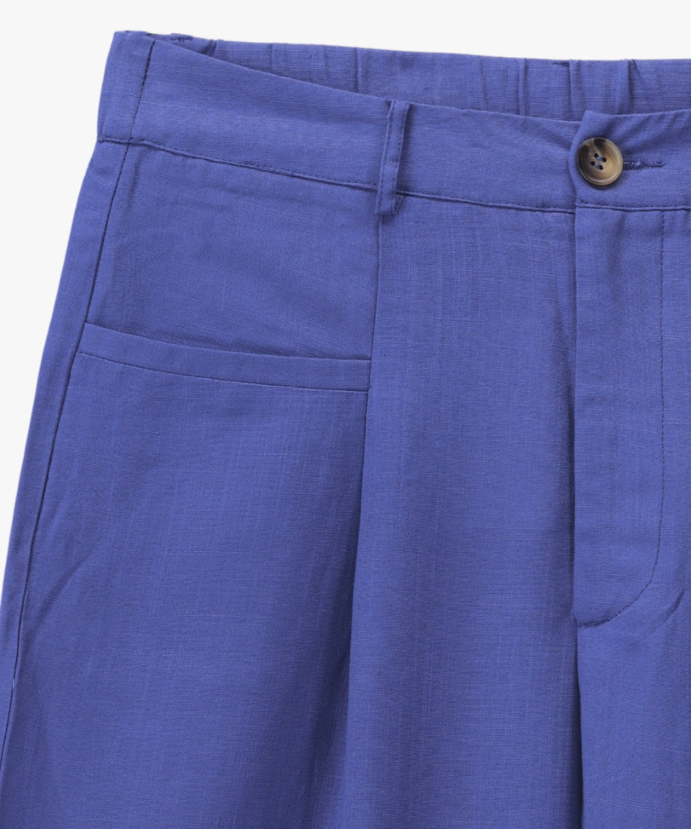 Soft Citron Tailored Wide Pants