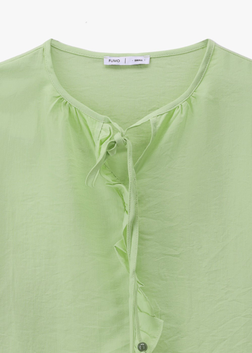 Ruffle-Trim Peasant Blouse with Playful Summer Detail