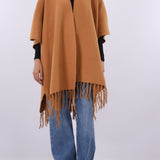 Fringe hem shawl