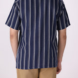 Striped Camp Collar Shirt