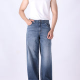 Smokey Indigo Wide-Leg Jeans