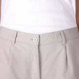 Wide-Leg Pleated Trousers
