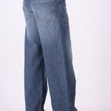 Smokey Indigo Wide-Leg Jeans