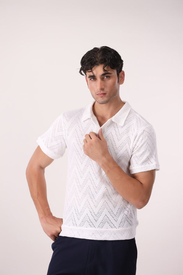 Knitted Polo Shirt