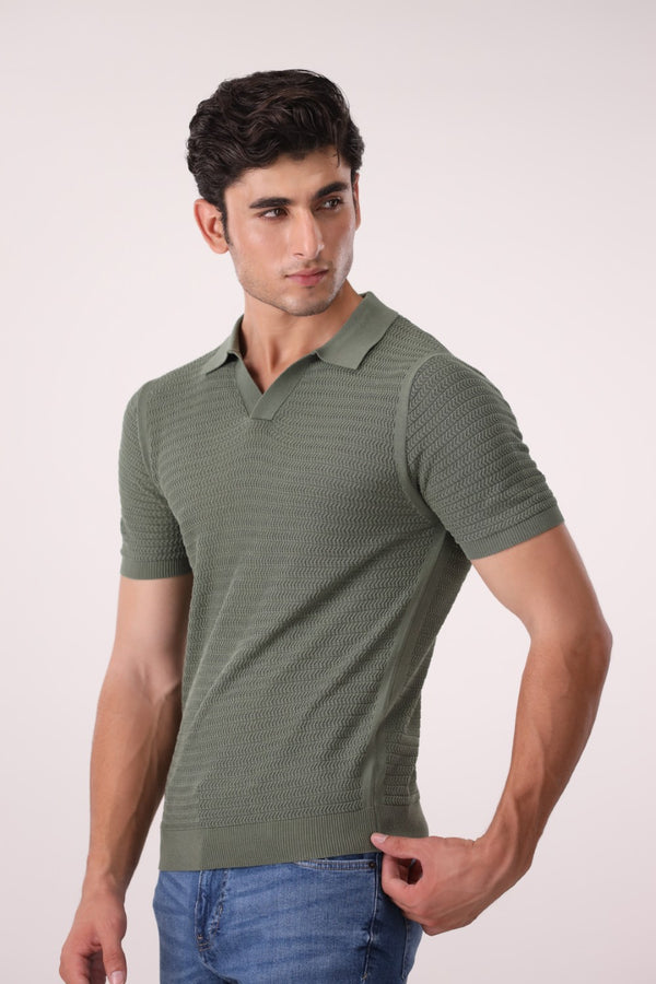 Knitted Polo Shirt