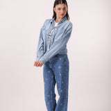 Short Denim Shirt