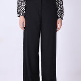 Wide-Leg Tailored Trousers