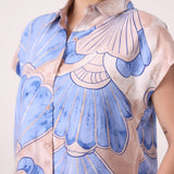 Cap Sleeved Printed Shirt