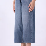 Wide Leg Folded Waist Band