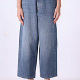 Wide Leg Folded Waist Band