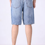 Classic Mid-Wash Denim Shorts