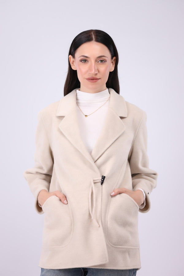 Wool Blend Car Coat