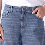 Smokey Indigo Wide-Leg Jeans