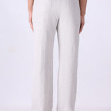 Textured Straight Trousers