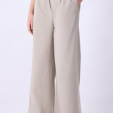 Wide-Leg Pleated Trousers