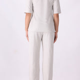 Textured Polo Co-ord Top